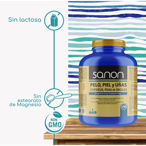 SANON Pelo, Piel y Uñas 365 cápsulas