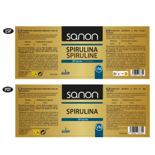 SANON Spirulina 280 cápsulas 2