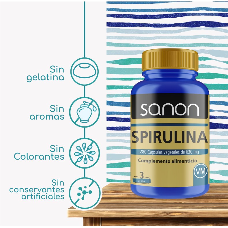 SANON Spirulina 280 cápsulas