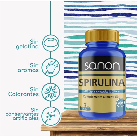 SANON Spirulina 280 cápsulas