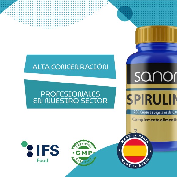 SANON Spirulina 280 cápsulas