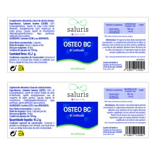 SALURIS Osteo BC Liofilizado 60 cápsulas 2