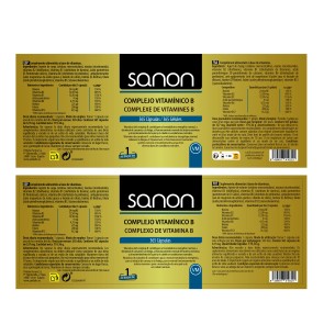 SANON Complejo Vitamínico B 365 cápsulas vegetales 2