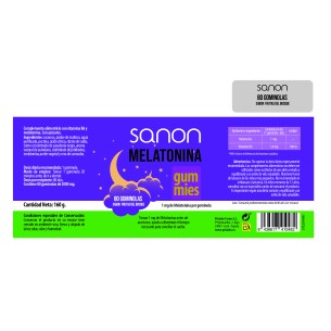 SANON Melatonina 1 mg 80 gummies 2