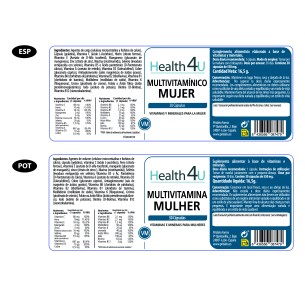H4U Multivitamínico mujer 30 cápsulas 2