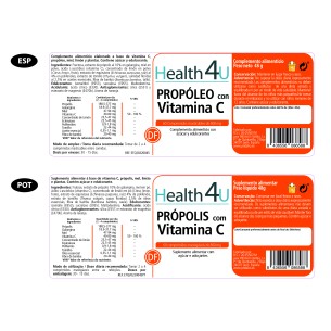 H4U Propóleo con vitamina C 60 comprimidos masticables 2