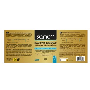 SANON Bisglicinato de Magnesio 300 cápsulas vegetales 2
