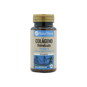 NATURTIERRA Colágeno con magnesio + silicio orgánico + vitaminas C y D 90 comprimidos