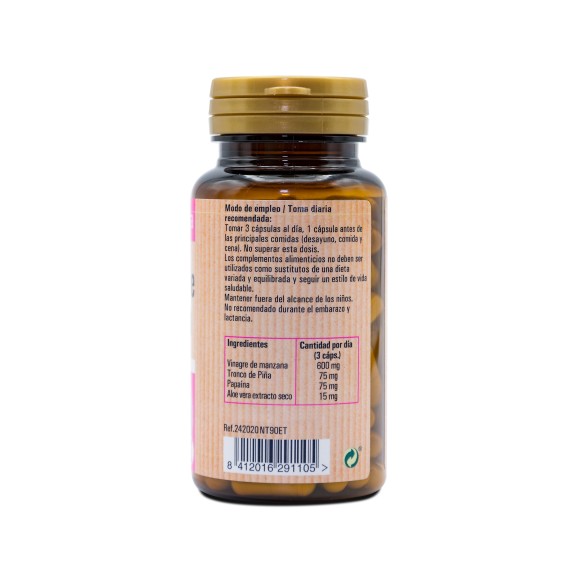 NATURTIERRA Vinagre de manzana 90 cápsulas vegetales