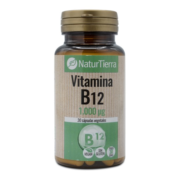 NATURTIERRA Vitamina B12 30 cápsulas vegetales