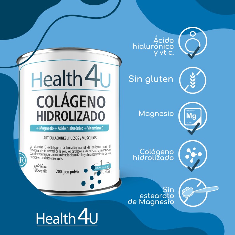 H4U Colágeno hidrolizado en polvo 200 g pack 2