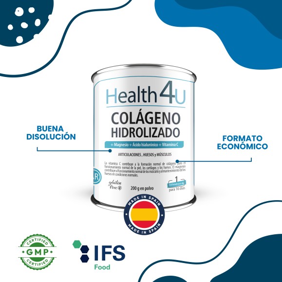 H4U Colágeno hidrolizado en polvo 200 g pack 2
