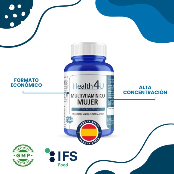 H4U Multivitamínico mujer 30 cápsulas