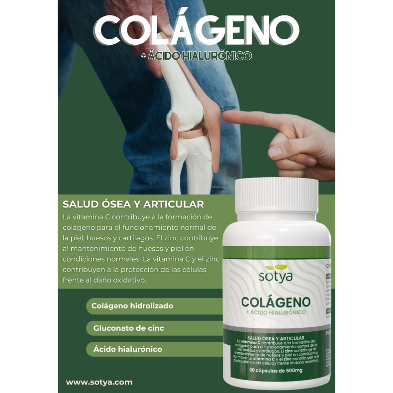 SOTYA Colágeno + Ácido hialurónico 60 cápsulas
