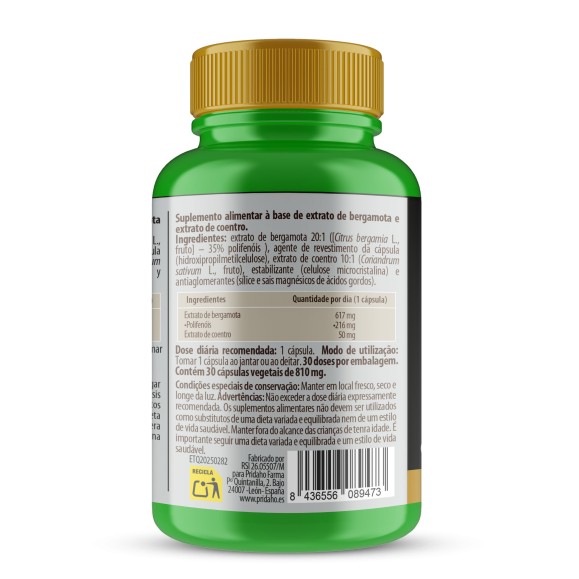 PHYTOFARMA Colesterol (Bergamota + Cilantro) 30 cápsulas