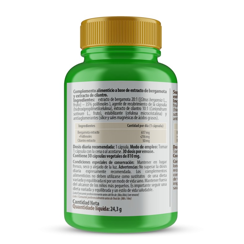 PHYTOFARMA Colesterol (Bergamota + Cilantro) 30 cápsulas