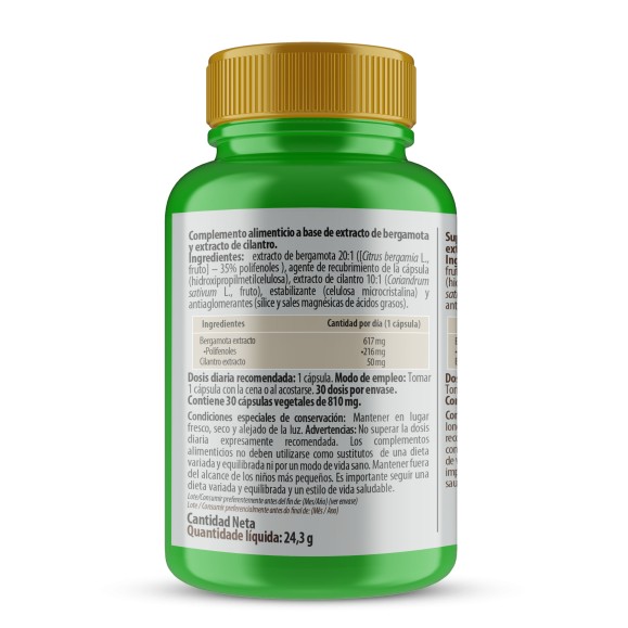 PHYTOFARMA Colesterol (Bergamota + Cilantro) 30 cápsulas