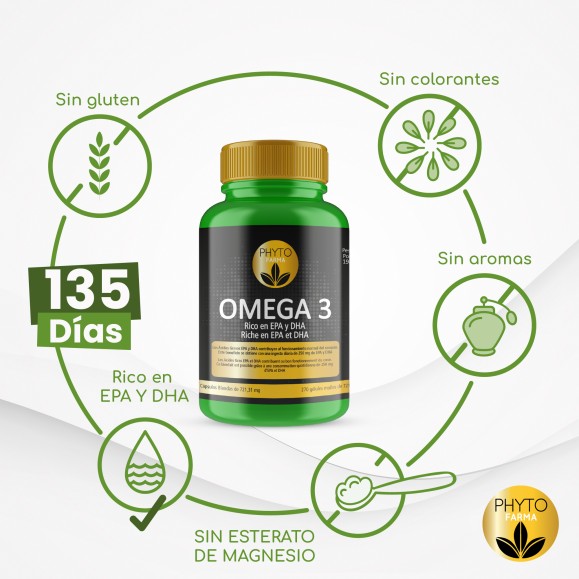 PHYTOFARMA Omega 3 270 cápsulas blandas pack 3