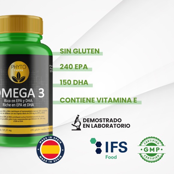 PHYTOFARMA Omega 3 270 cápsulas blandas pack 3