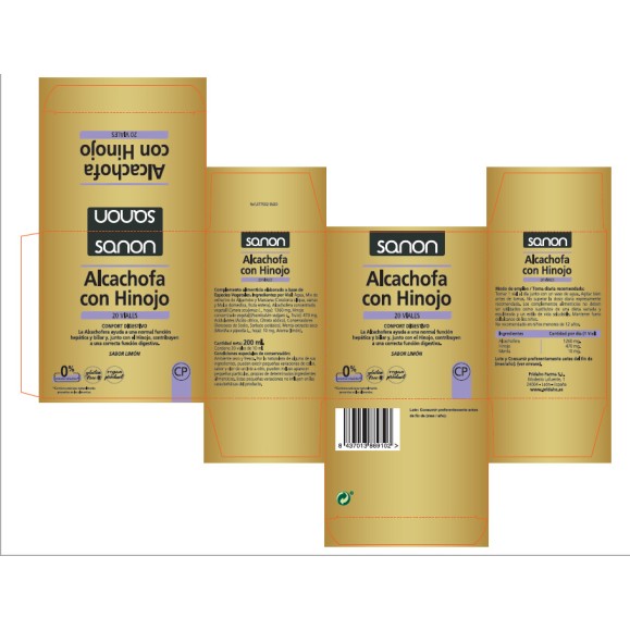 SANON Alcachofa con Hinojo 20 viales