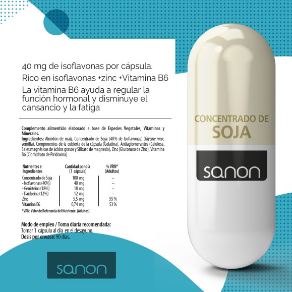 SANON Concentrado de Soja 90 cápsulas