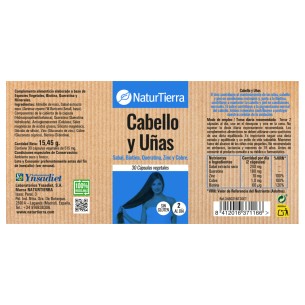 NATURTIERRA Cabello y uñas 30 cápsulas vegetales 2