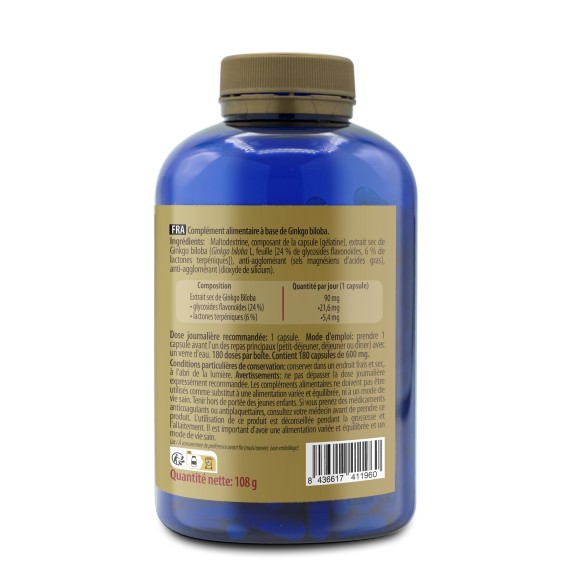 SANON Ginkgo Biloba 180 cápsulas