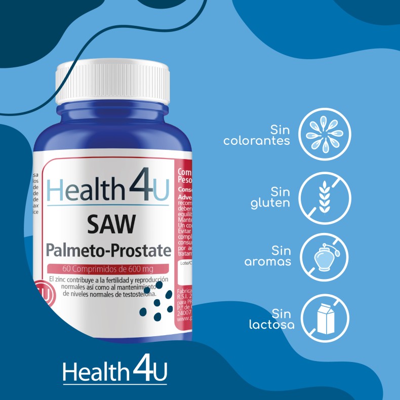 H4U Saw Palmeto-Prostate 60 comprimidos pack 2