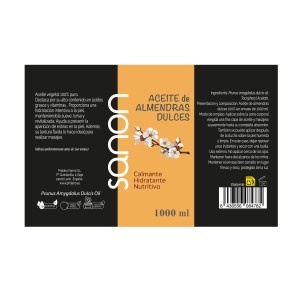 SANON Aceite de Almendras dulces 1000 ml 2