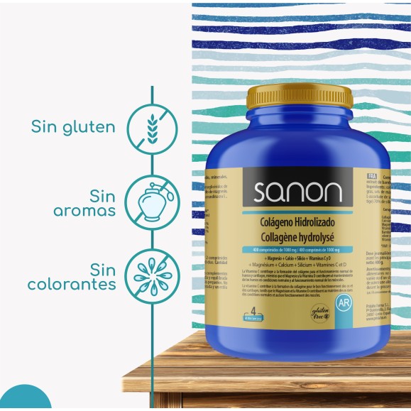 SANON Colágeno Hidrolizado 400 comprimidos