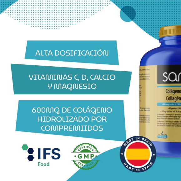 SANON Colágeno Hidrolizado 400 comprimidos