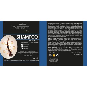 XENSIUM Nature Champú anticaspa con Prebióticos y Trufa blanca 500 ml 2