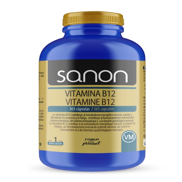 SANON Vitamina B12 365 cápsulas