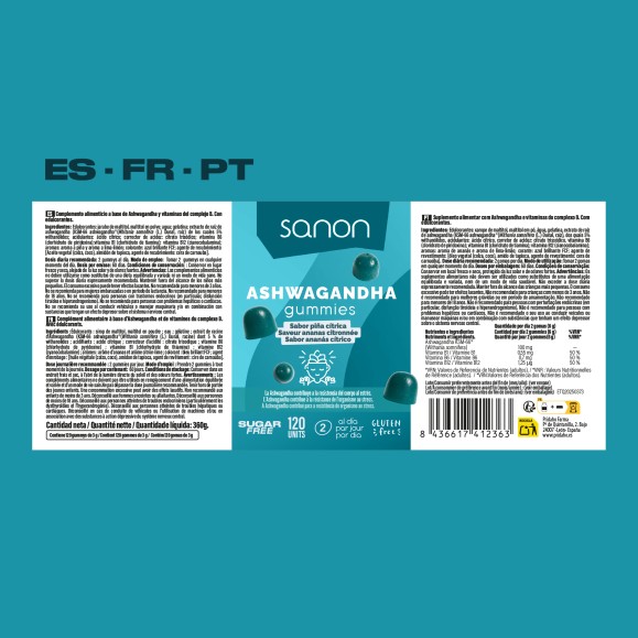 SANON Ashwagandha 120 gummies