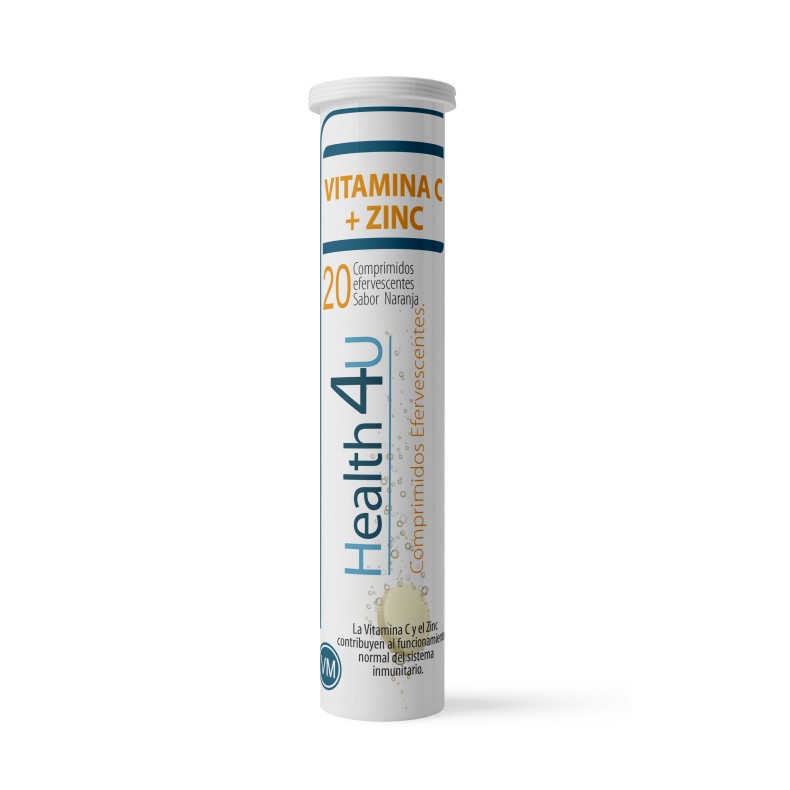 H4U Vitamina C + Zinc 20 comprimidos efervescentes sabor naranja