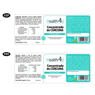 H4U Concentrado de cúrcuma 30 cápsulas vegetales 2