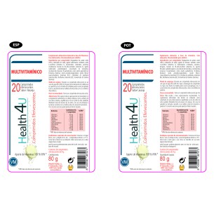 H4U Multivitamínico 20 comprimidos efervescentes sabor naranja 2