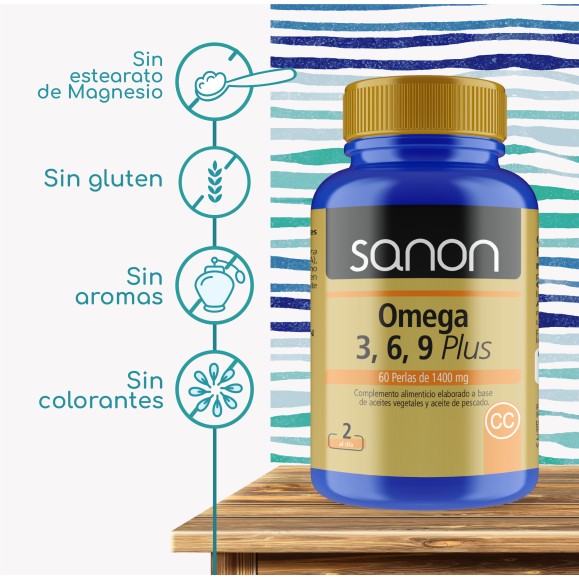 SANON Omega 3,6,9 Plus 60 cápsulas blandas
