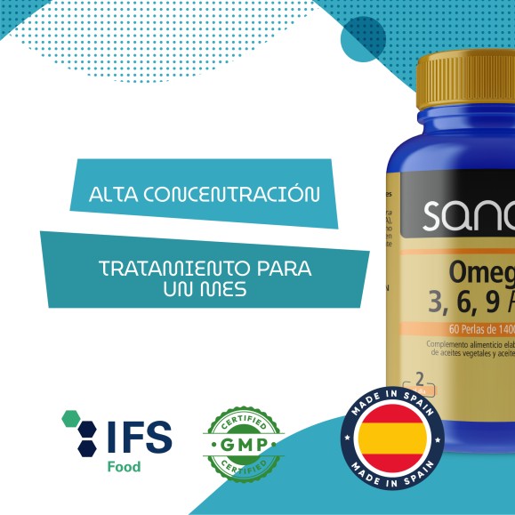 SANON Omega 3,6,9 Plus 60 cápsulas blandas