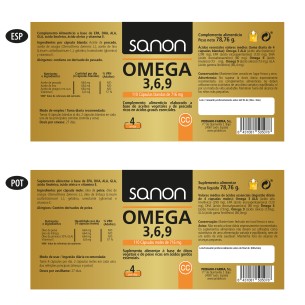 SANON Omega 3,6,9 110 cápsulas blandas pack 2 2