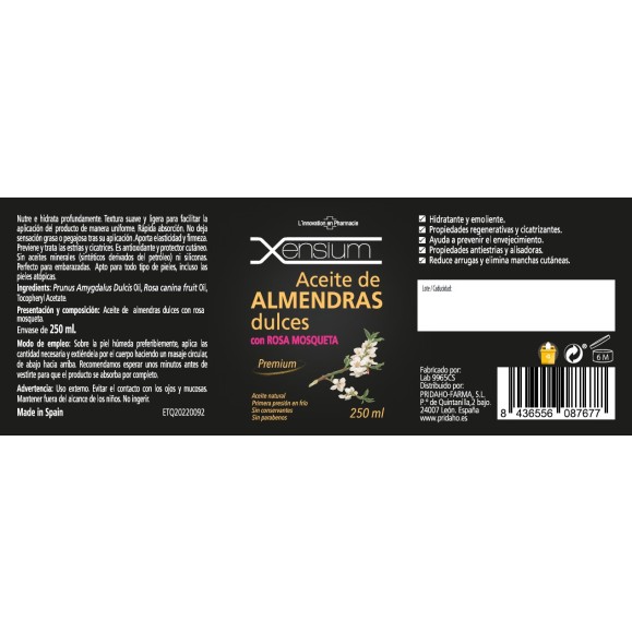 Aceite de almendras dulces con Rosa Mosqueta