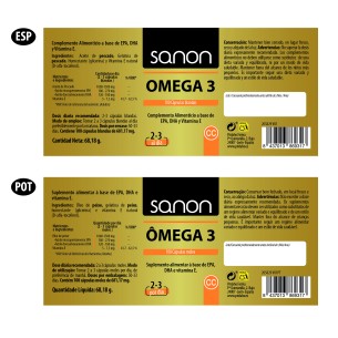 SANON Omega 3 100 cápsulas blandas 2