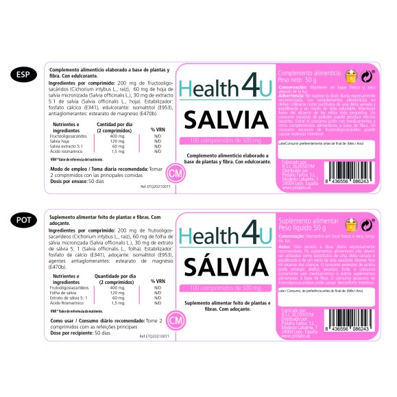H4U Salvia 100 comprimidos