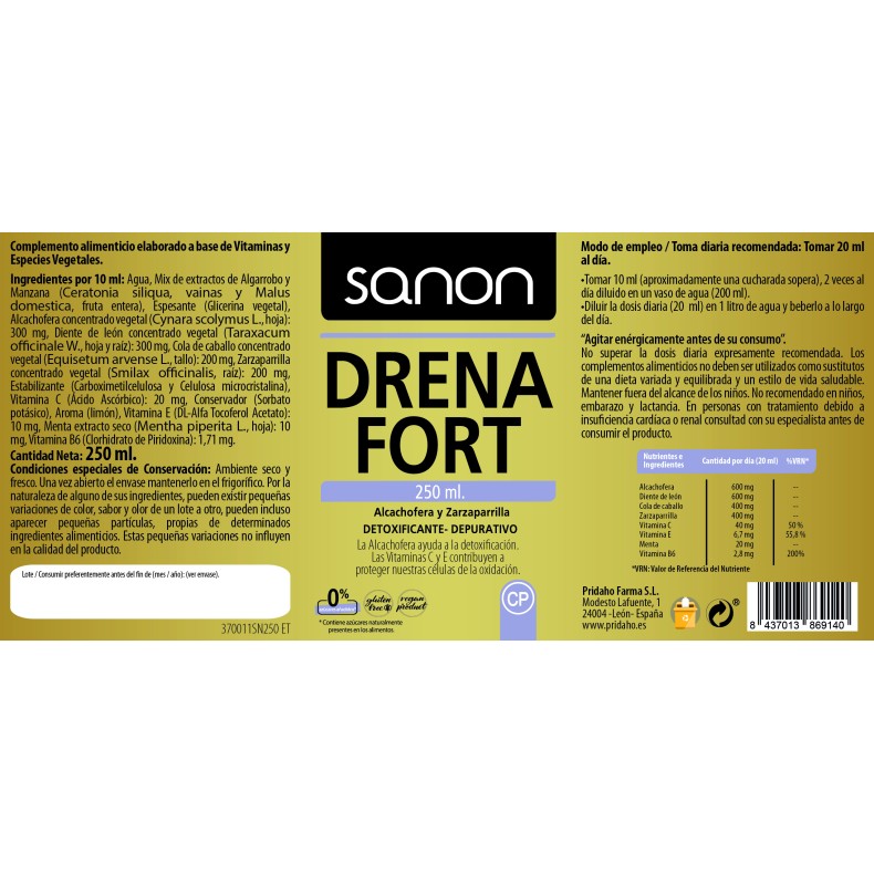 SANON Drena Fort 250 ml