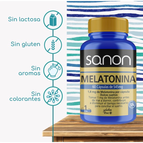 SANON Melatonina 60 cápsulas