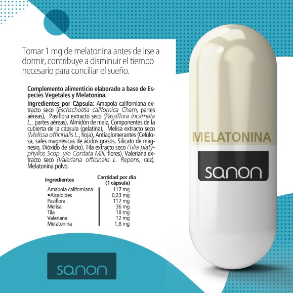 SANON Melatonina 60 cápsulas