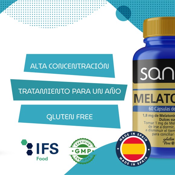 SANON Melatonina 60 cápsulas