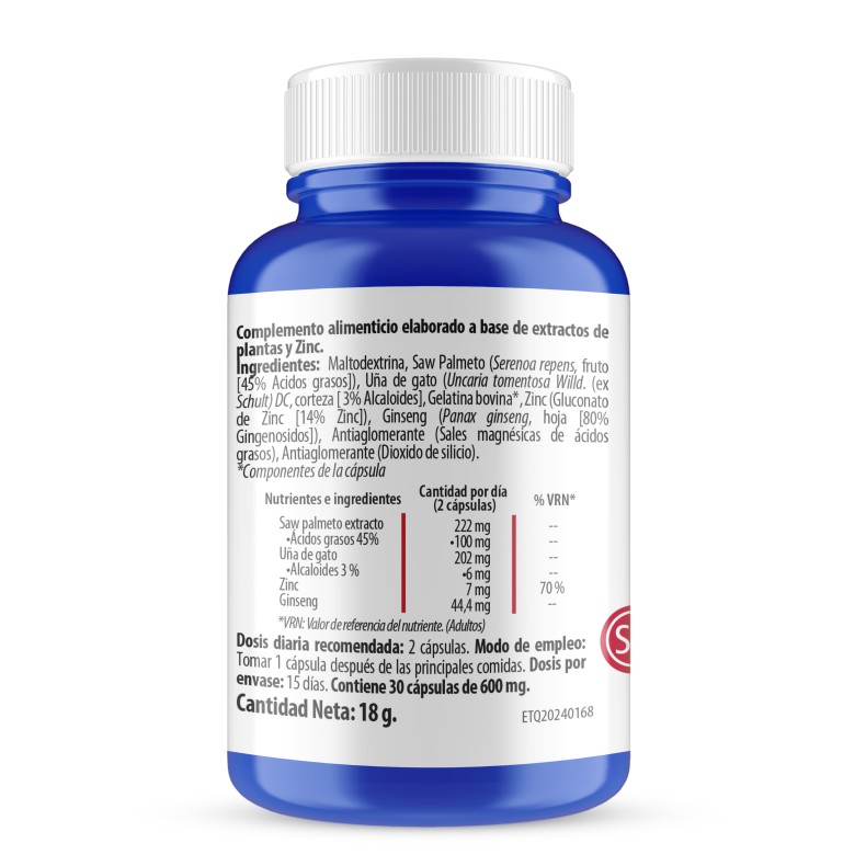 H4U Saw Palmeto-Prostate 30 cápsulas