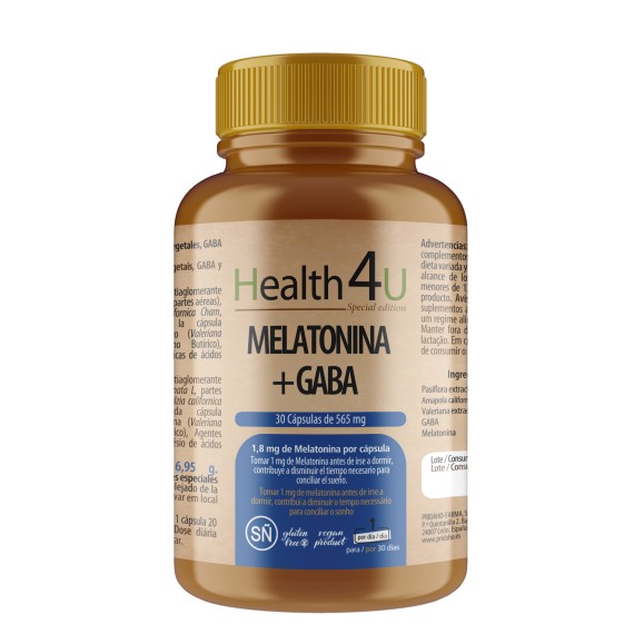 H4U Melatonina + Gaba 30 cápsulas special edition