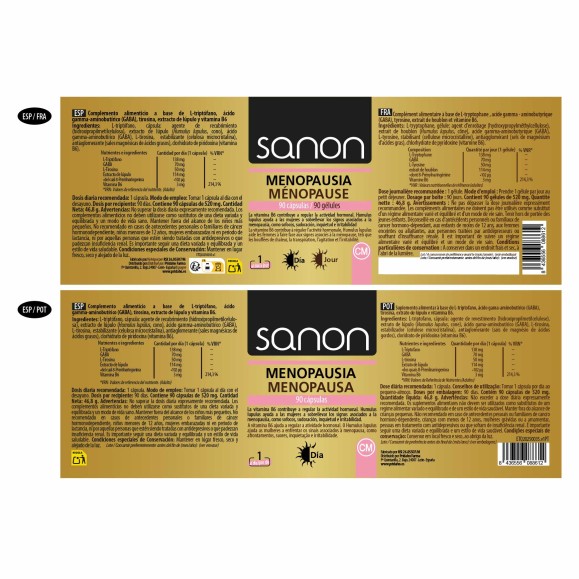 SANON Menopausia Día 90 cápsulas